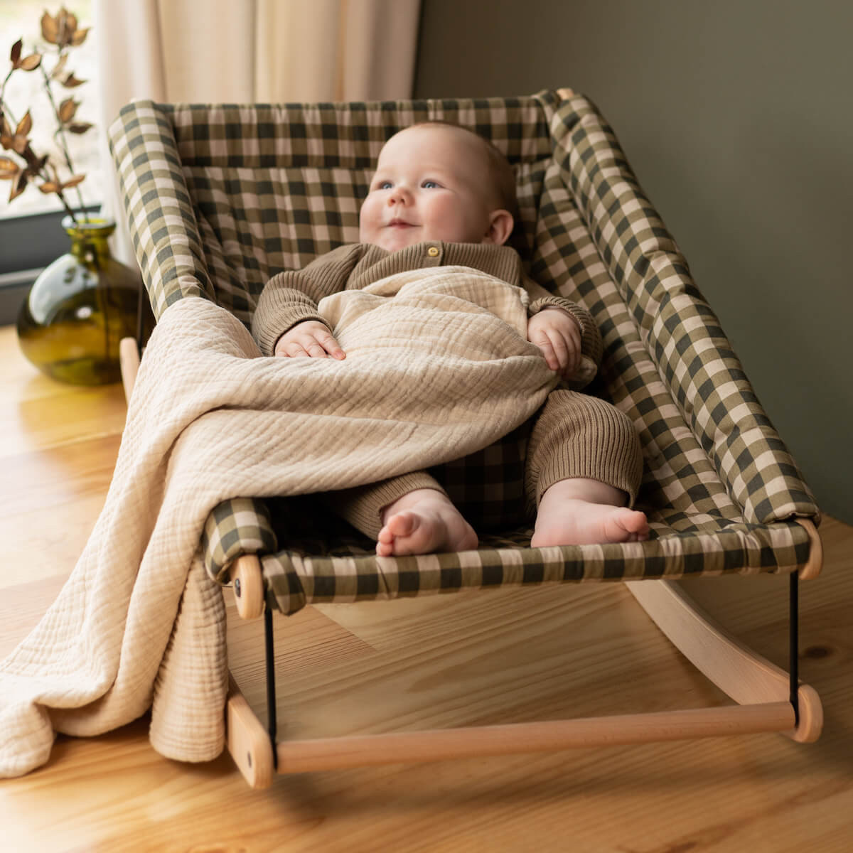 Decke 65x100cm WABI SABI Nobodinoz Ingwer