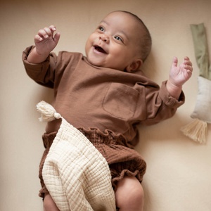 Decke 65x100cm WABI SABI Nobodinoz Ingwer