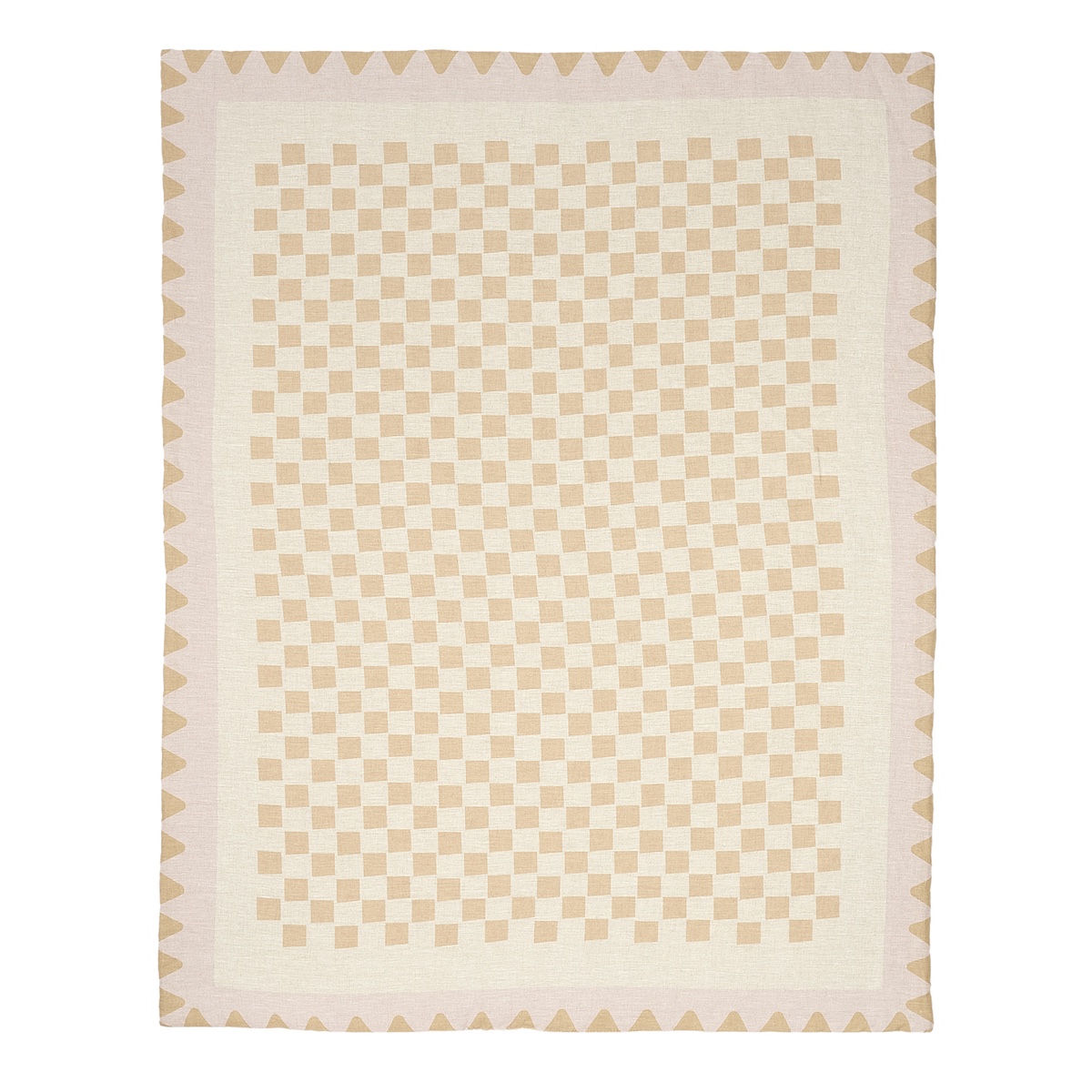 Decke VIBES Leinen Nobodinoz Mustard