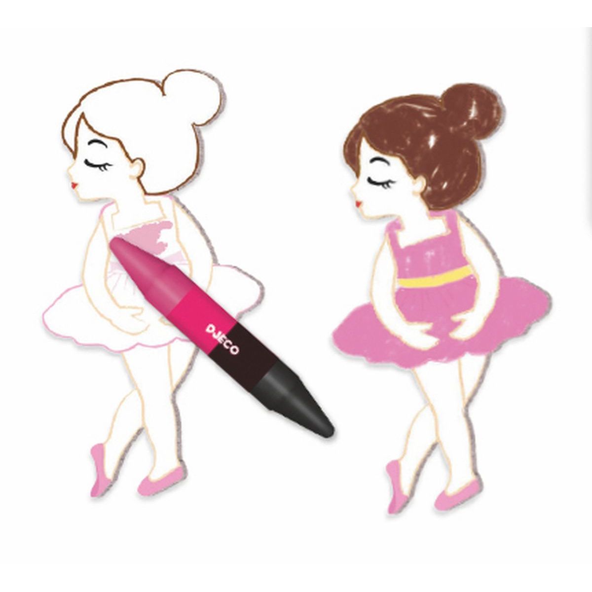 Die Kleinen - Mit Formen gestalten EINE WELT ZUM SCHAFFEN, MÄDCHEN Djeco