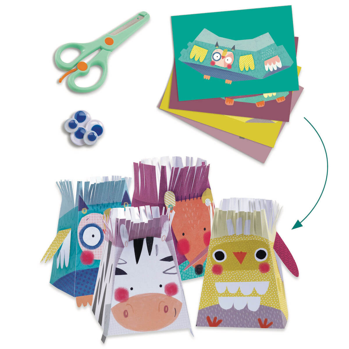 Die Tiere und ihre Häuser LES PETITS Djeco