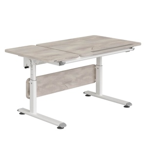 DIEGO GT Schreibtisch 130 x 70 cm, Tischplatte Eiche nautisch NB, Rahmen weiß DIEGO Schreibtische Paidi Weiß / Eiche nautisch