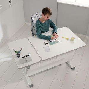 DIEGO GT Schreibtisch 130 x 70 cm, Tischplatte kreideweiß, Gestell weiß DIEGO Schreibtische Paidi Weiß