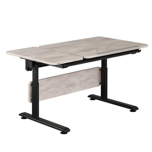 DIEGO GT Schreibtisch 130x70cm, Oberseite Nautische Eiche NB, Rahmen Schwarz DIEGO Schreibtische Paidi Schwarz Nautische Eiche