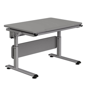 DIEGO Schreibtisch 105 x 70 cm, schiefergraue Tischplatte, silberner Rahmen DIEGO Schreibtische Paidi Silber / schiefergrau