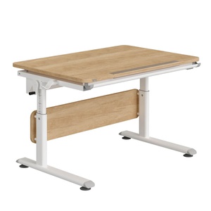 DIEGO Schreibtisch 105 x 70 cm, Tischplatte Eiche-Nebraska-NB weißer Rahmen DIEGO Schreibtische Paidi Weiß / Eiche Nebraska