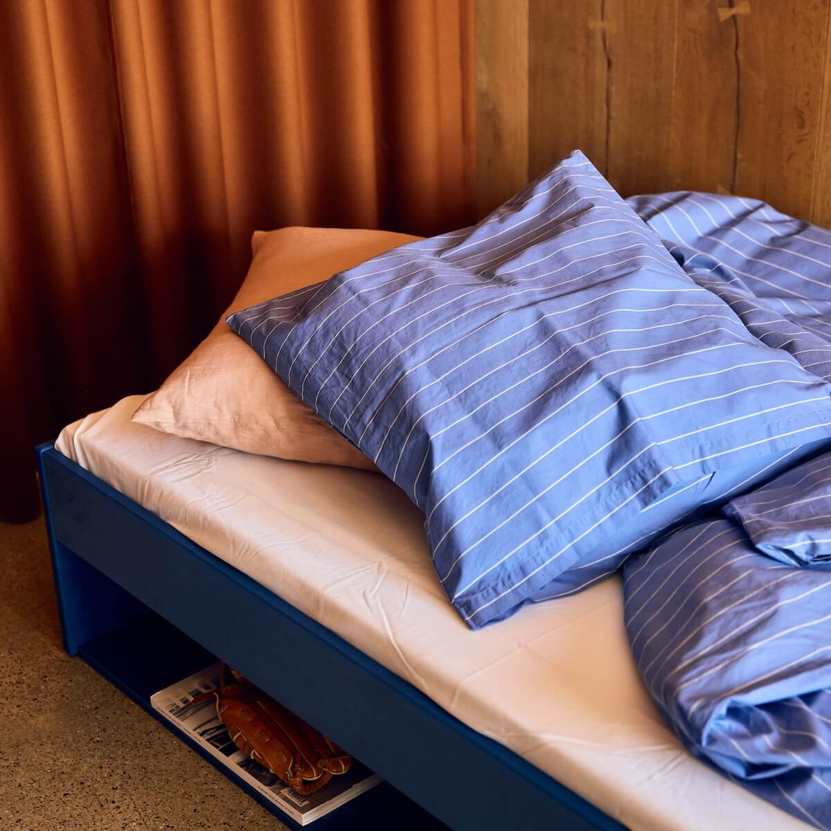 Doppelbett mit Regal 120x200cm GROW Flexa Saphire Blue