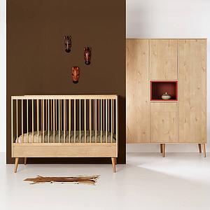 Einzelbett 70x140cm COCOON Quax Natural Oak