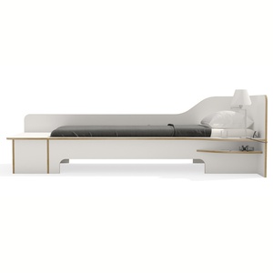 Einzelbett 90x200cm Bettkasten rechte Ausführung PLANE Müller Small Living weiß