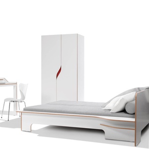 Einzelbett 90x200cm Bettkasten rechte Ausführung PLANE Müller Small Living weiß