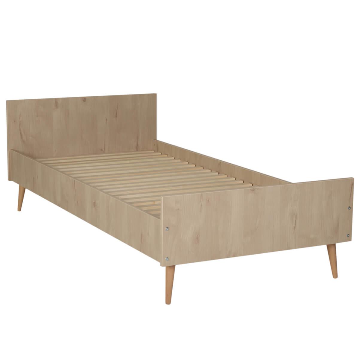 Einzelbett 90x200cm COCOON Quax Natural Oak