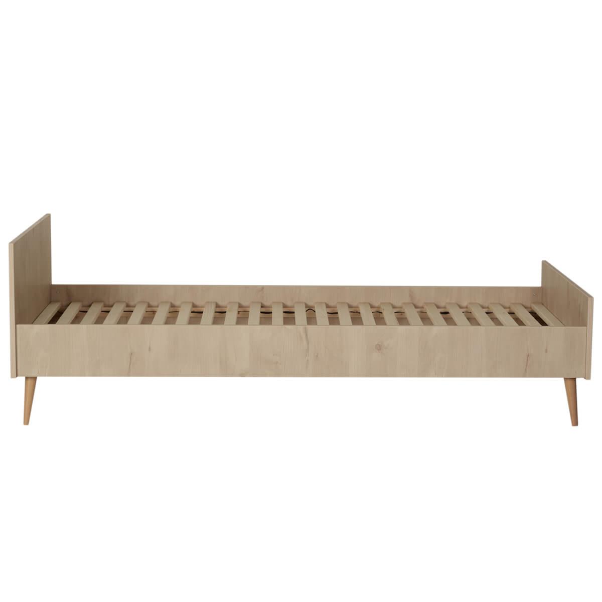 Einzelbett 90x200cm COCOON Quax Natural Oak