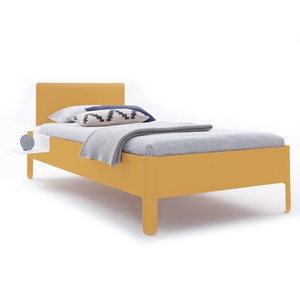Einzelbett mit Kopfteil 120x200cm NAIT Müller Small Living Bambustiefgelb