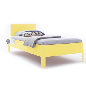 Einzelbett mit Kopfteil 120x200cm NAIT Müller Small Living Dynamischgelb