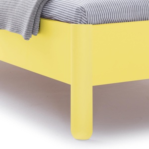 Einzelbett mit Kopfteil 120x200cm NAIT Müller Small Living Dynamischgelb