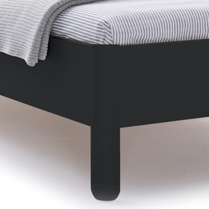 Einzelbett mit Kopfteil 120x200cm NAIT Müller Small Living Graphitschwarz