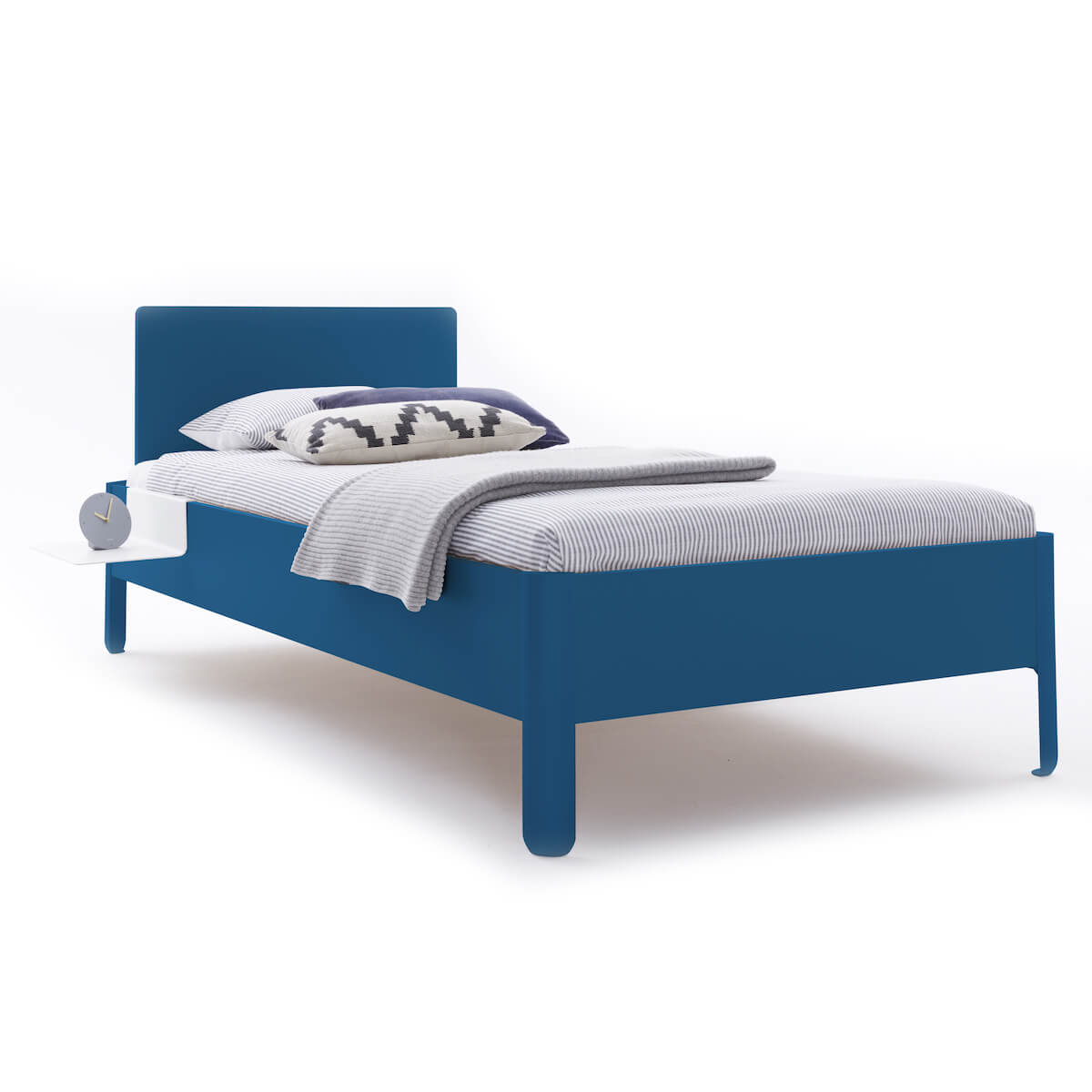 Einzelbett mit Kopfteil 120x200cm NAIT Müller Small Living Kapitänsblau