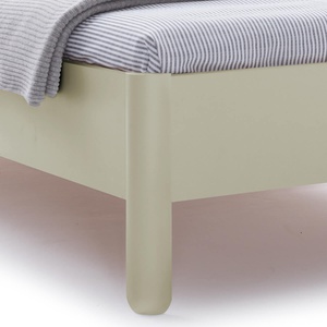 Einzelbett mit Kopfteil 120x200cm NAIT Müller Small Living Kieselgrau