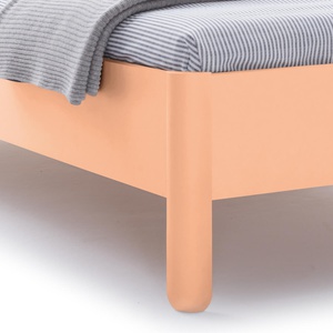 Einzelbett mit Kopfteil 120x200cm NAIT Müller Small Living Mildorange