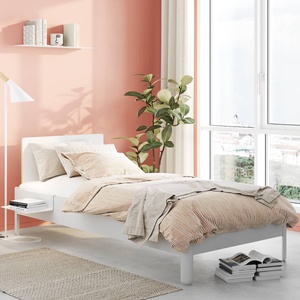 Einzelbett mit Kopfteil 120x200cm NAIT Müller Small Living Mildorange