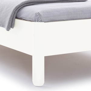 Einzelbett mit Kopfteil 120x200cm NAIT Müller Small Living Reinweiß