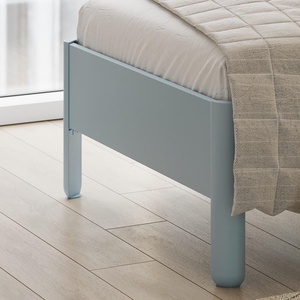 Einzelbett mit Kopfteil 120x200cm NAIT Müller Small Living Silbertannenblau