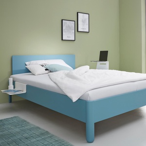 Einzelbett mit Kopfteil 120x200cm NAIT Müller Small Living Silbertannenblau