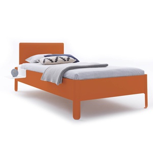 Einzelbett mit Kopfteil 120x200cm NAIT Müller Small Living Tizianrot