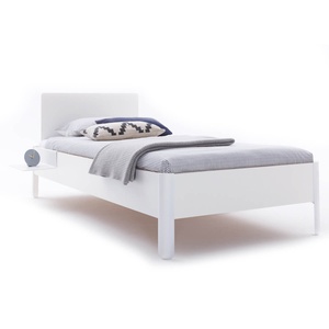Einzelbett mit Kopfteil 120x200cm NAIT Müller Small Living Winterweiß