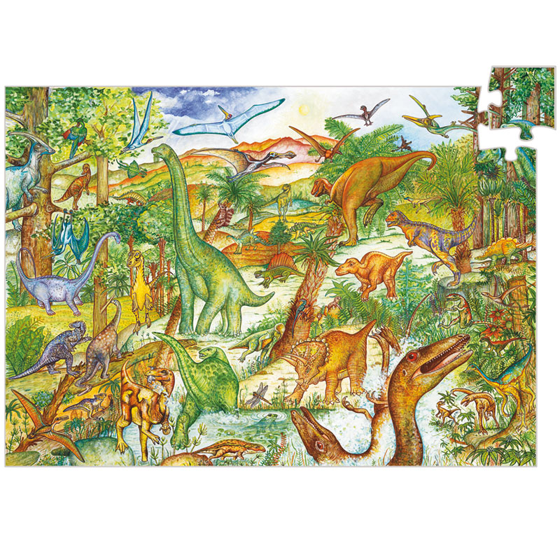 Entdeckerpuzzle DINOSAURIER Djeco