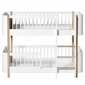 Etagenbett 68x162cm WOOD MINI+ Oliver Furniture Weiß-Eiche