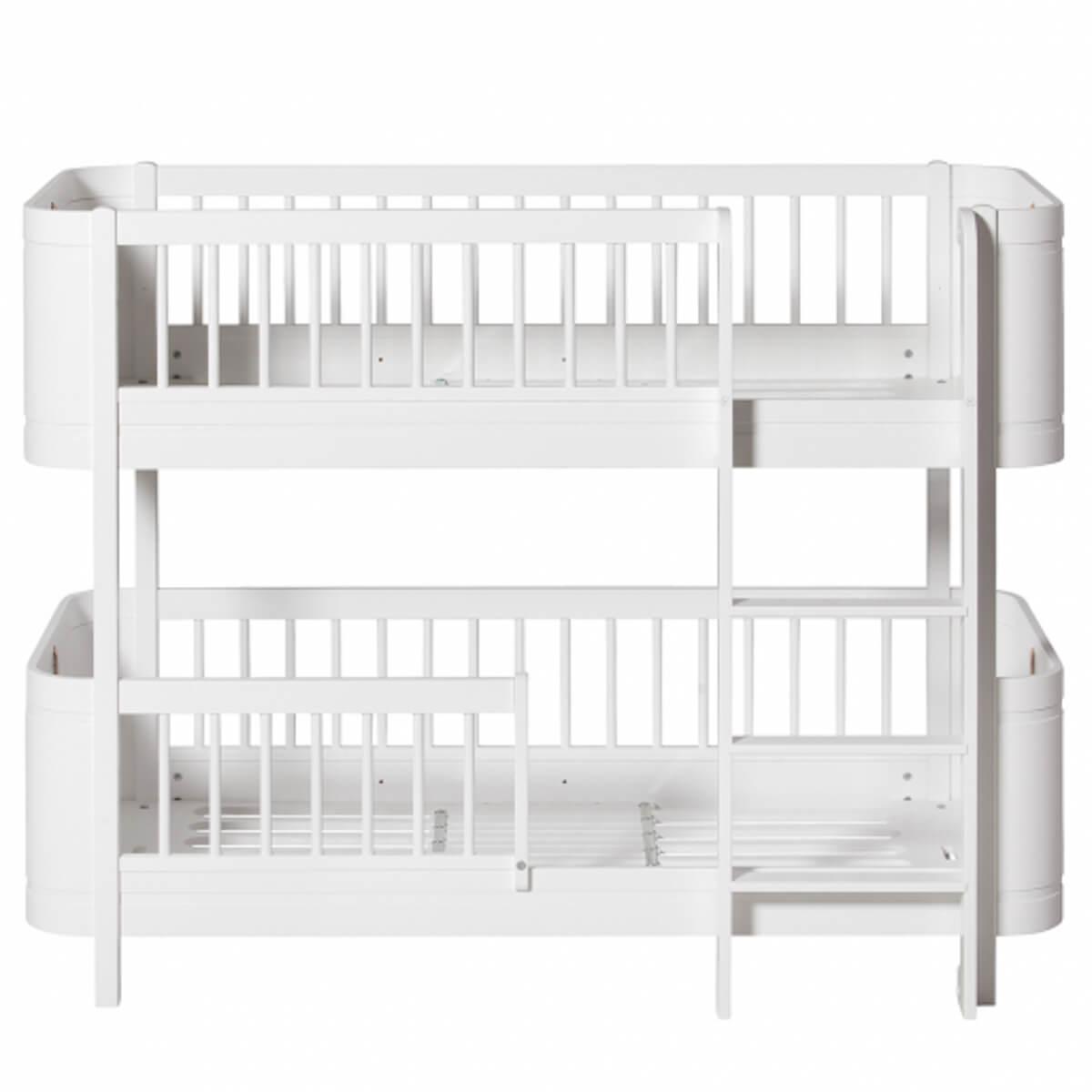 Etagenbett 68x162cm WOOD MINI+ Oliver Furniture Weiß