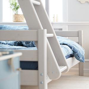 Etagenbett 90-140x200cm Schrägleiter CLASSIC Flexa grey washed