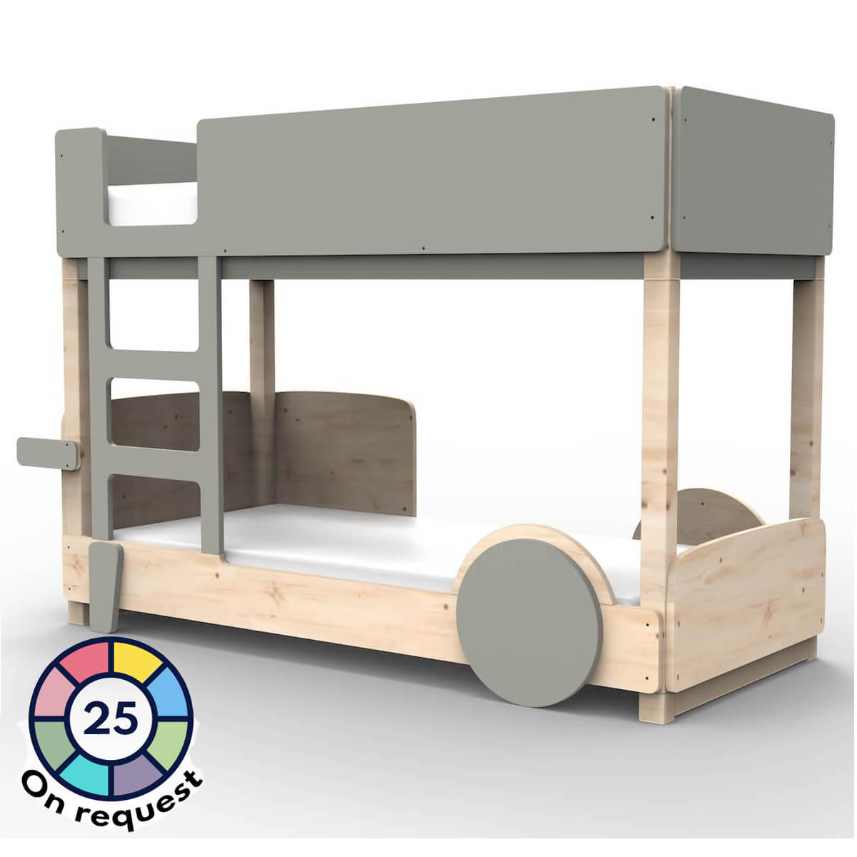 Etagenbett 90x190cm DISCOVERY Mathy by Bols zementgrau