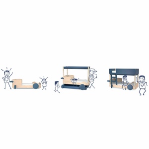 Etagenbett 90x190cm DISCOVERY Mathy by Bols zementgrau