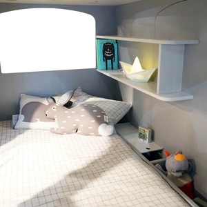 Etagenbett 90x190cm WAGON Mathy by Bols grau orange