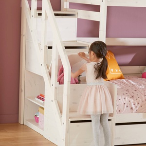 Etagenbett 90x200cm/140x200cm FAMILY Lifetime whitewash