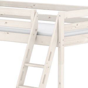 Etagenbett 90x200cm/140x200cm geneigte Leiter CLASSIC Flexa white wash