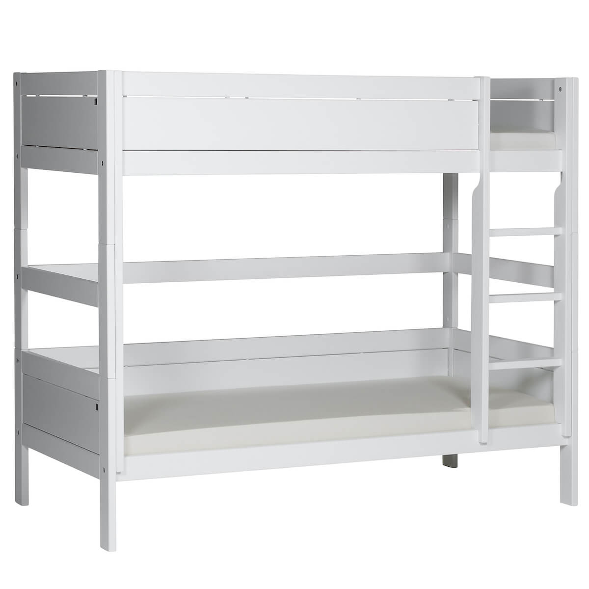 Etagenbett  90x200cm échelle gerade Leiter weiß