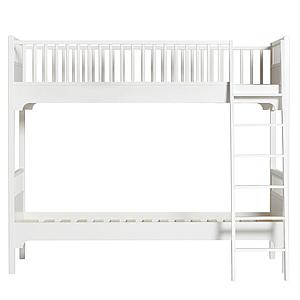 Etagenbett 90x200cm geneigte Leiter SEASIDE CLASSIC Oliver Furniture weiß