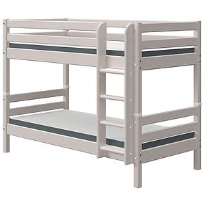 Etagenbett 90x200cm gerade Leiter CLASSIC grey washed