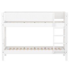 Etagenbett 90x200cm WHITE Flexa Safety rail w Grooves F.Wht.