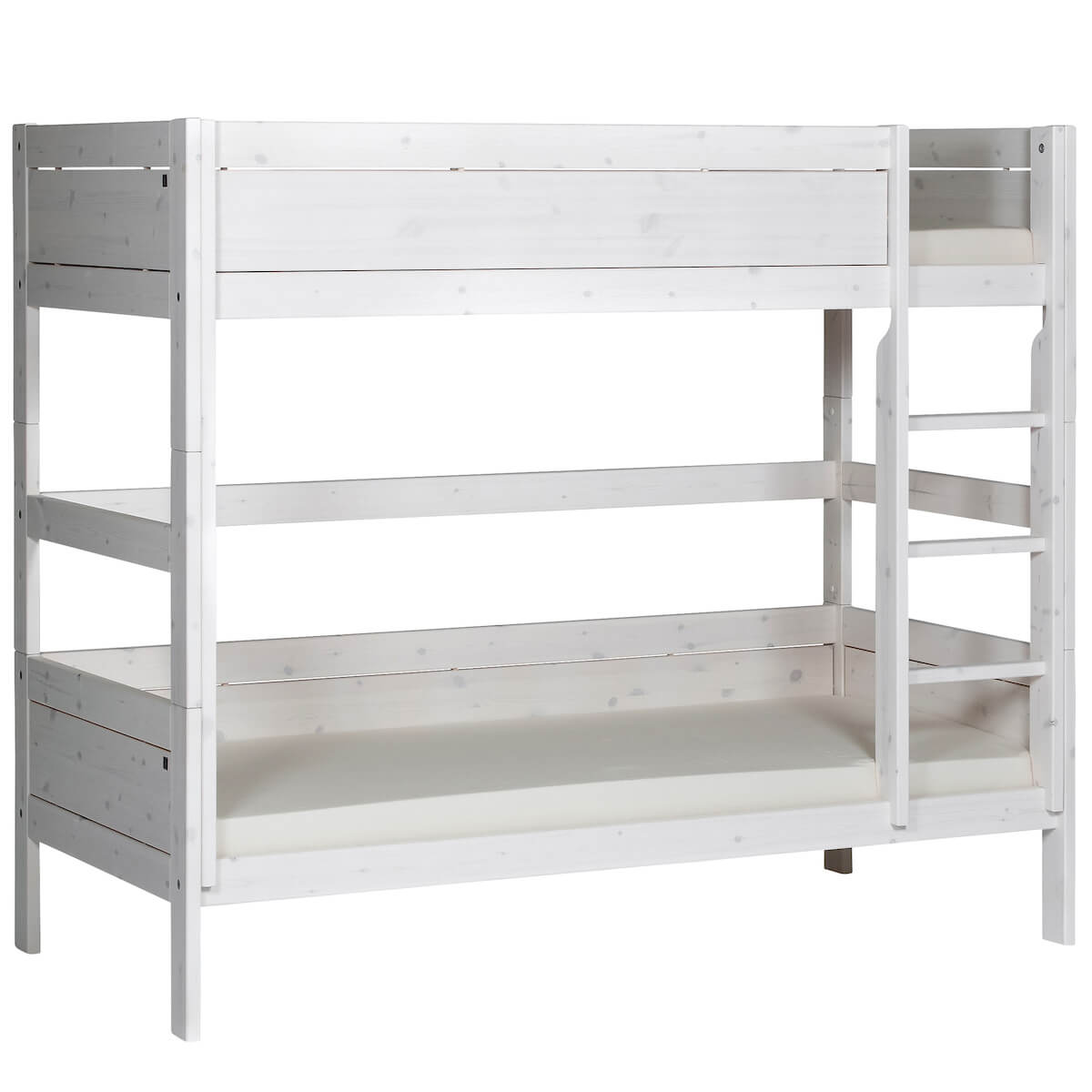 Etagenbett + gerade Leiter 90x200cm Lifetime whitewash