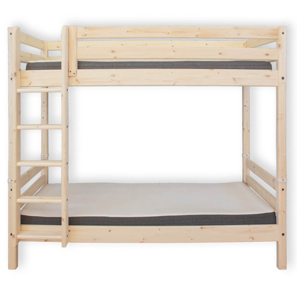 Etagenbett hoch 200x90cm gerade Leiter CLASSIC Flexa natural