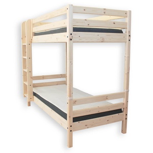 Etagenbett hoch 200x90cm gerade Leiter CLASSIC Flexa natural