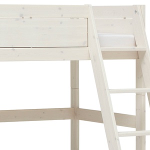 Etagenbett mit Schrägleiter Family 140x90cm Lifetime whitewash