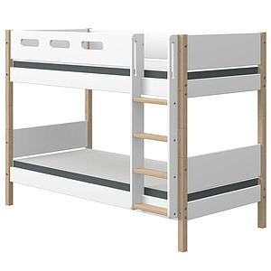 Etagenbett mitwachsend 90x200cm NOR Flexa Eiche-weiß