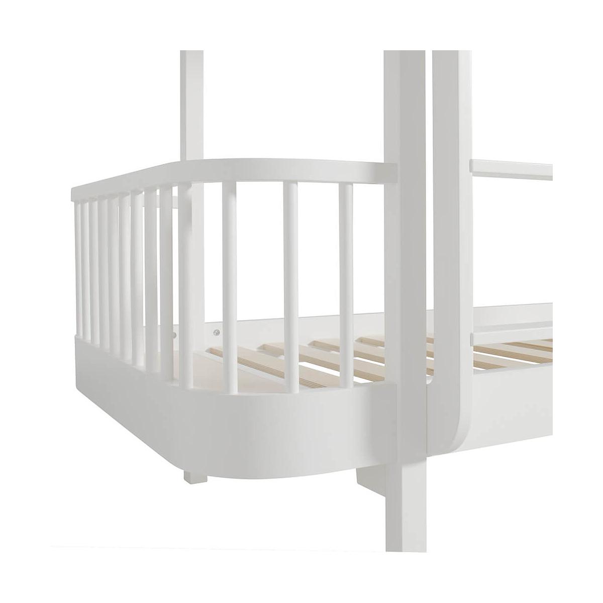 Etagenbett mitwachsend 90x200cm WOOD ORIGINAL Oliver Furniture weiß-Eiche