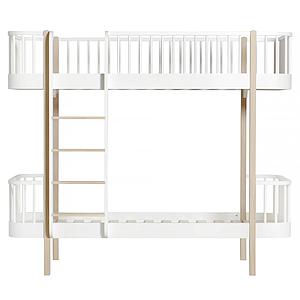 Etagenbett mitwachsend 90x200cm WOOD ORIGINAL Oliver Furniture weiß-Eiche