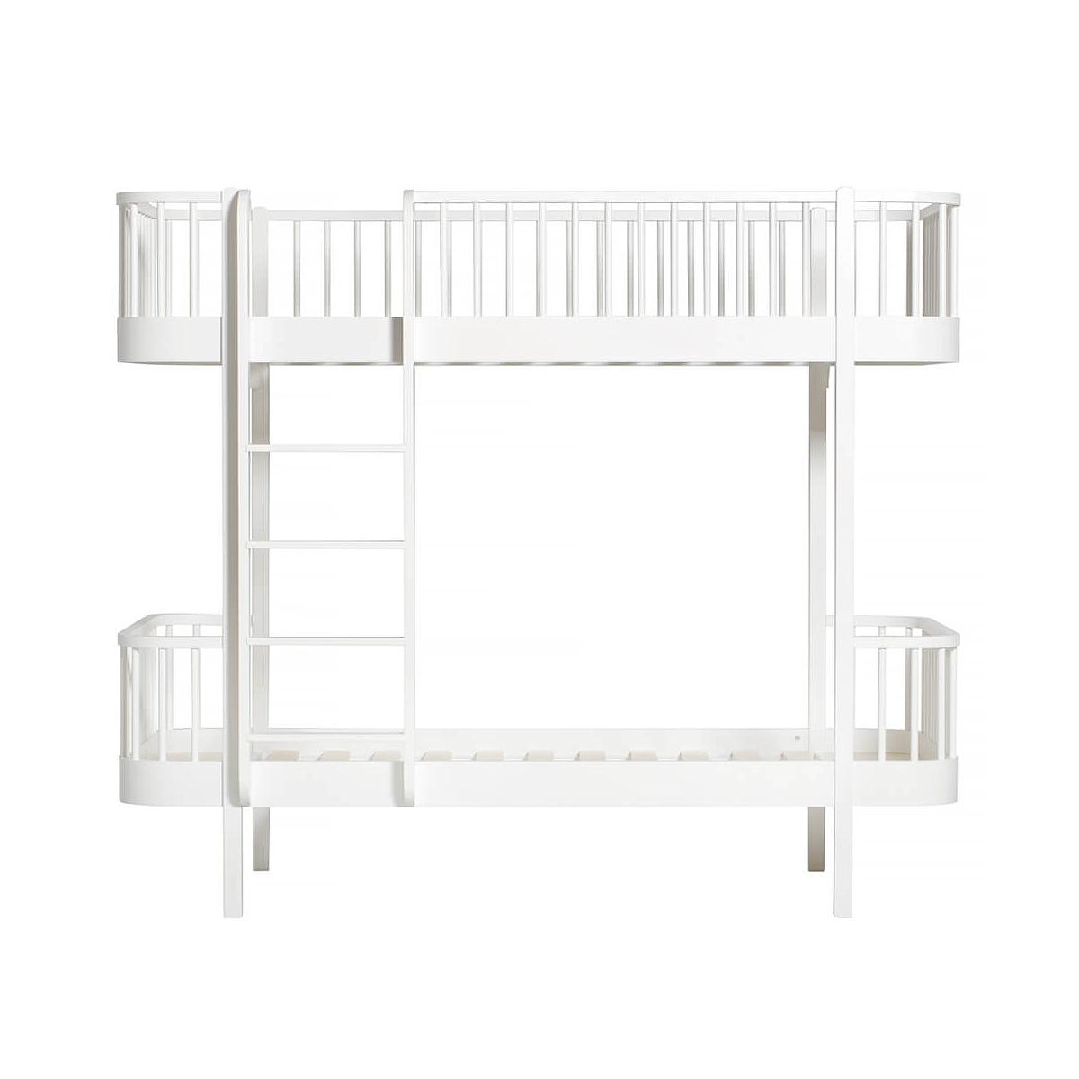 Etagenbett mitwachsend 90x200cm WOOD ORIGINAL Oliver Furniture weiß